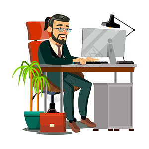 工作室的老板图片素材