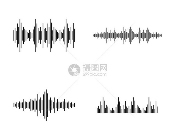 声音波矢量说明设计模板图片