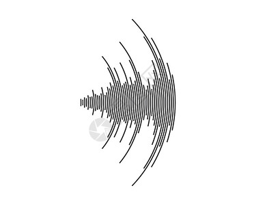 声音波矢量说明设计模板图片