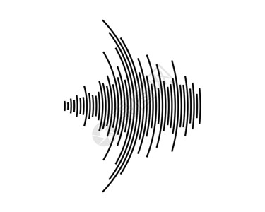 声音波矢量说明设计模板图片