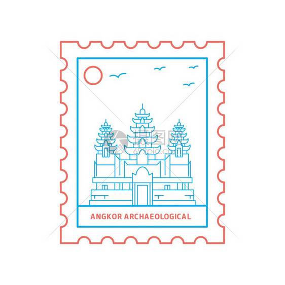 泰姬陵建筑邮票图片