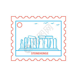 巨石镇建筑邮票图片