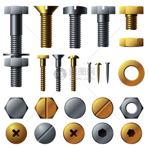螺栓和螺丝钉图片