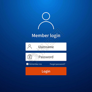 APP登录页面登录格式网站ui账户屏幕页面登记用户界配置文件条目提交网络矢量登录模板提交网络矢量登录模板设计图片