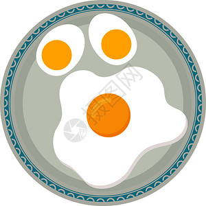 肉末煎蛋插画_肉末煎蛋卡通_肉末煎蛋插图_手绘_板绘_摄图网