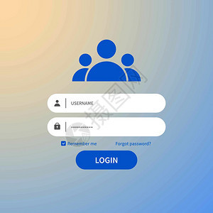 登录格式用户密码身份ui网络日志屏幕安全简介隐私应用程序矢量界面登记页设计背景图片