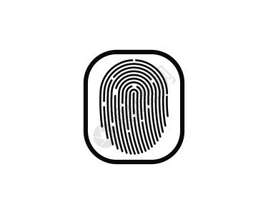 指纹入门解锁插画