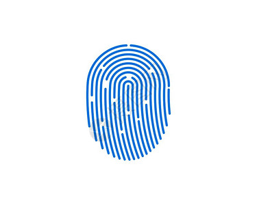 指纹入门解锁插画_指纹入门解锁卡通_指纹入门解锁插图_手绘_板绘_摄