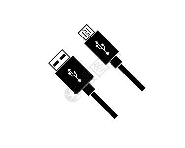 充电usb接口usb图标矢量说明模板插画