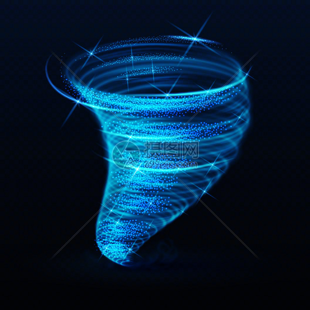 亮的旋风发光龙卷矢量效应闪亮的暴风雪和台旋微暴示意图光亮的旋风闪