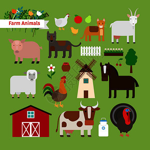 农场动物元素图片