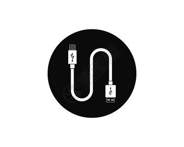 充电usb接口插画