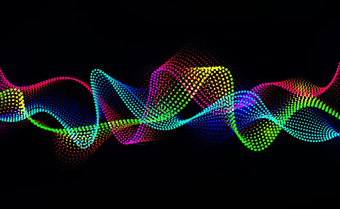 乐读音波背景抽象效平衡器数字语音技术乐波形信号矢量声波运动背景