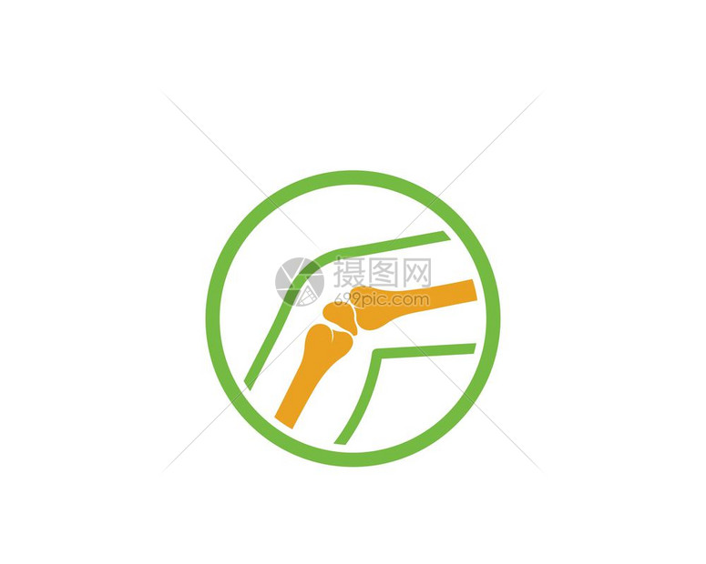 骨头标志矢量模板插图