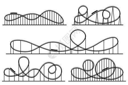 过山车矢量切面图图片