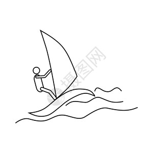 鼓起风帆插画_鼓起风帆卡通_鼓起风帆插图_手绘_板绘_摄图网