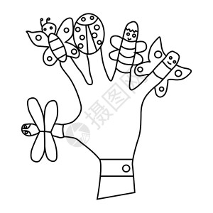 竖拇指的小活插画