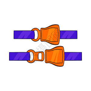 座位安全带插画