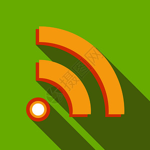 无线网络wifi搭建部无线网络符号图标在绿色背景上以平板样式显示无线