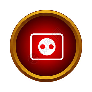 四川瓦房子黑白照片红圆中简单样式的输出图标电符号输出图标简单样式