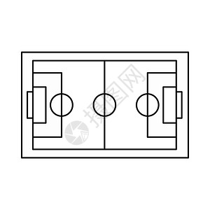 足球场矢量插画