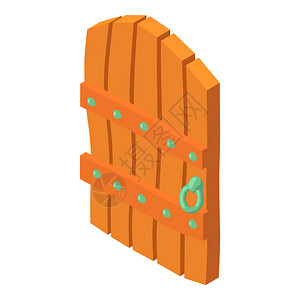 木门 效果图插画_木门 效果图卡通_木门 效果图插图_手绘_板绘_摄图网