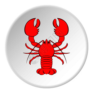 白灼罗氏虾插画