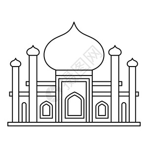 圆顶清真寺插画