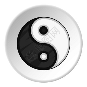 阴阳两面阴阳图标卡通插图的阴阳矢量图标为网络阴阳偶像卡通风格插画