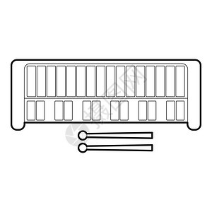 Xylophne图标Wbxylophne矢量图标的大纲插标大纲样式图片