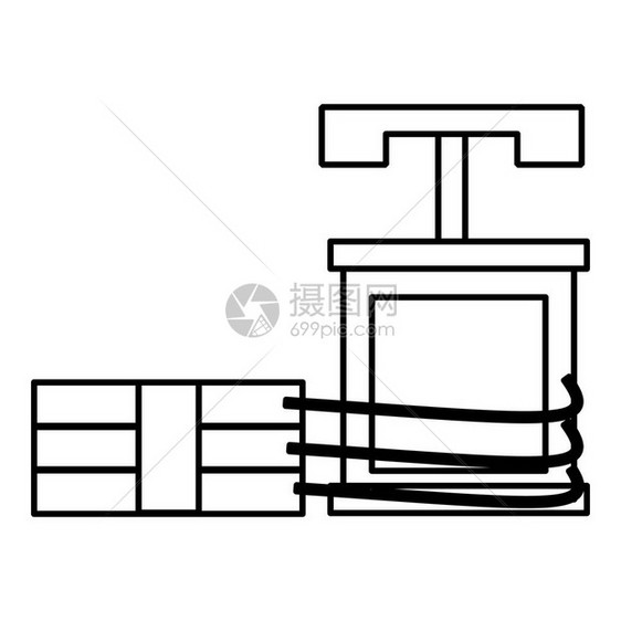 炸药图标用于网络的炸药矢量图标大纲插炸药标大纲样式图片