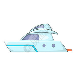 计划动力艇图标计划动力艇矢量图标用于网络的动画插图计划动力艇图标画风格图片