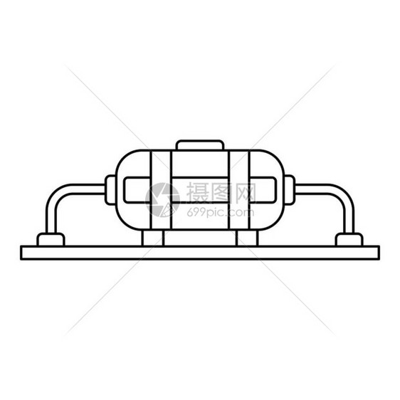 石油生产图示网络的石油生产矢量图示大纲样式图片