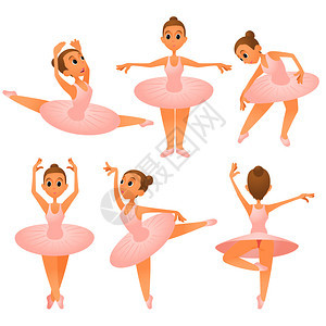 6个芭蕾舞女孩 图片