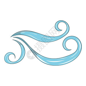 用于网络设计的风向矢量图标漫画插风标动画格图片素材