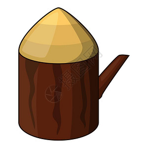 砍伐树立木图示卡通风格设计图片