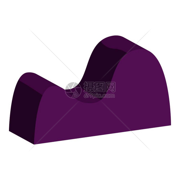 紫色图形山脉图片