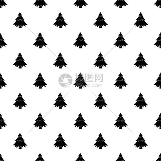 fir树图案用于Web的Fir树图案简单样式的树图案图片