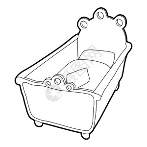 床垫 人web的摇篮矢量图标摇篮等度3d样式插画