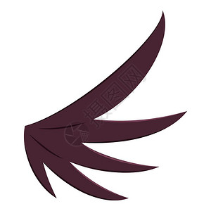 天使翅膀矢量图鸟翅膀图标类翅膀矢量图标的漫画插用于网络鸟翅膀图标