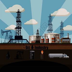 石油工厂概念 图片