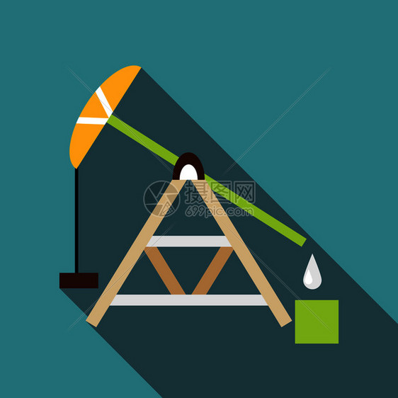 石油钻机图示用于网络的石油钻机矢量图示石油钻机图示平式图片