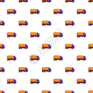 卡车运载汽油模式卡通风格图图片