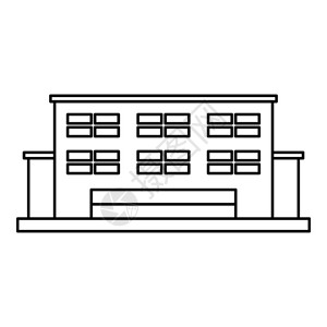 制造厂房建筑图示制造厂房建筑图示用于网络的工厂建筑矢量图示制造厂房建筑图示大纲样式图片