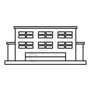 制造厂房建筑图示制造厂房建筑图示用于网络的工厂建筑矢量图示制造厂房建筑图示大纲样式图片