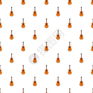 古典吉他平铺背景图片