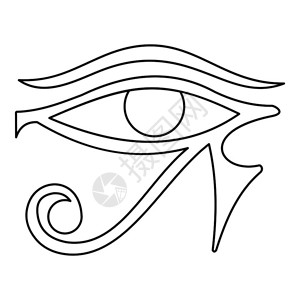 埃及金字塔图标holus图标用于web的矢量图标眼大纲插标眼大纲样式插画