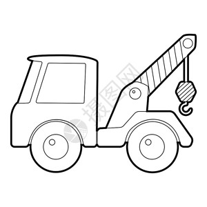 卡图标等量式3d用于网络的汽车拖卡矢量图标拖车卡图标等量式风格插画