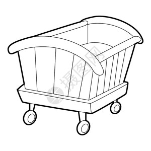 装饰等web的摇篮矢量图标摇篮等度3d样式插画