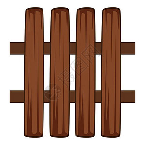 轨道交通标示木栅栏图标示卡通风格插画